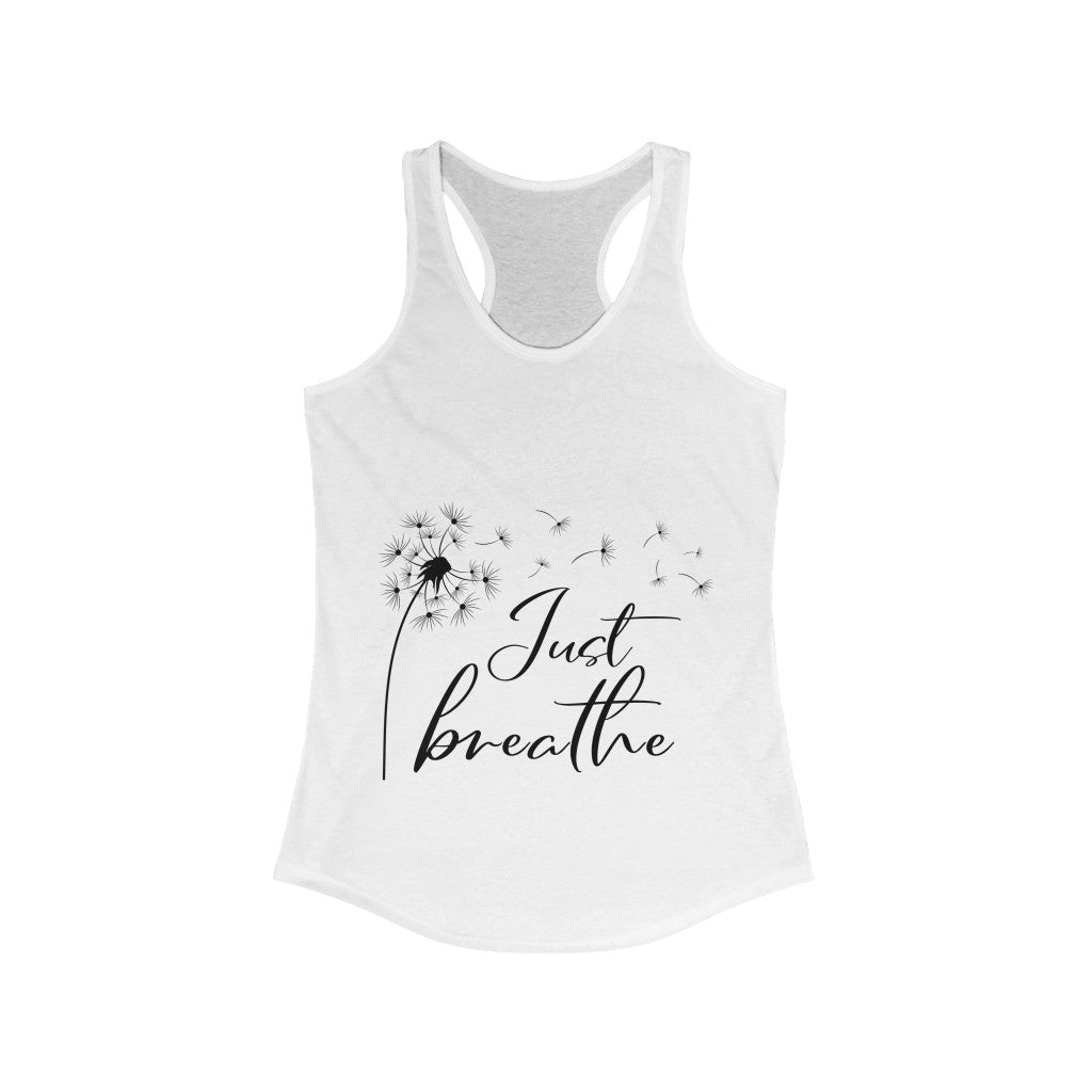 Just Breath Racerback Tank Top