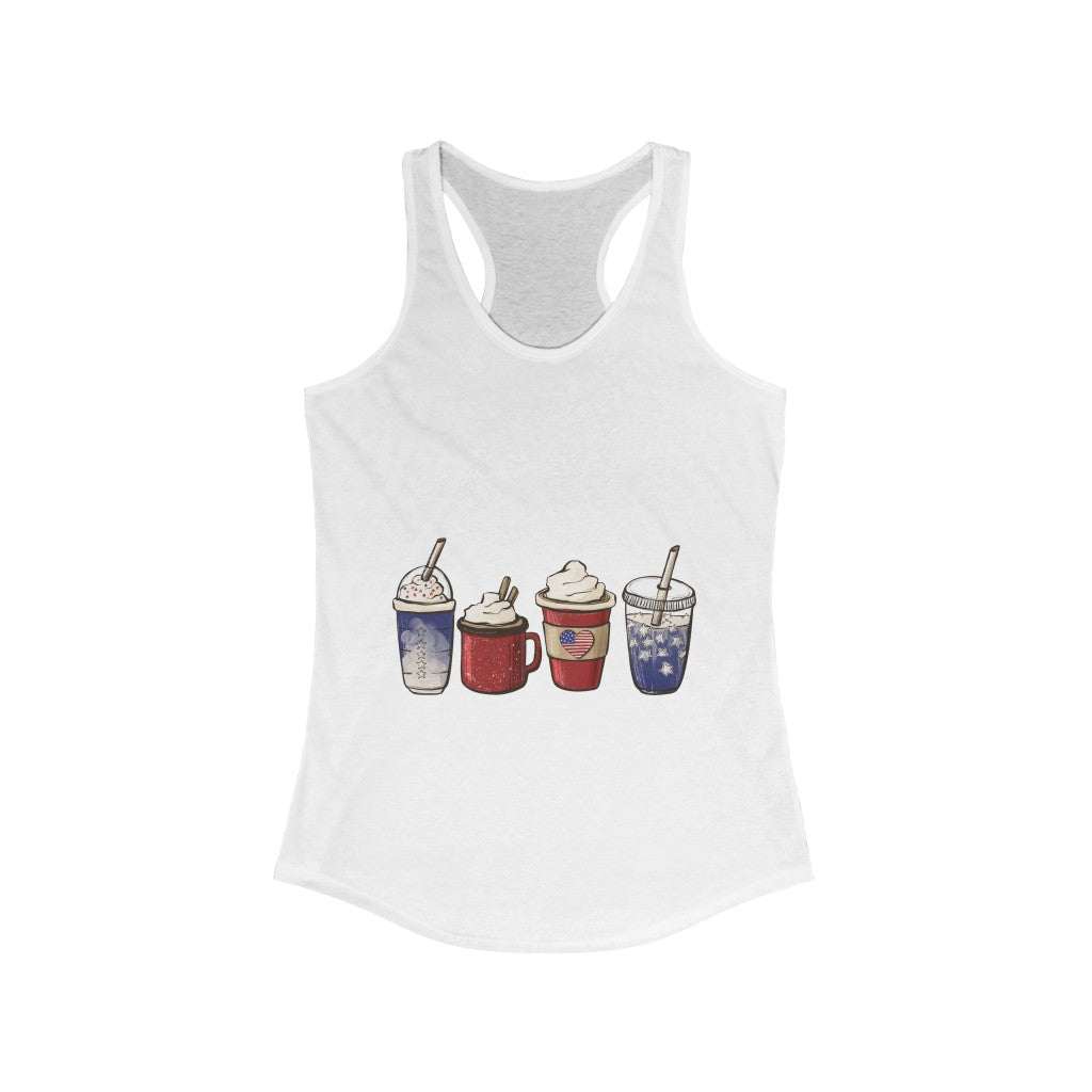 4th of July Racerback Tank Top