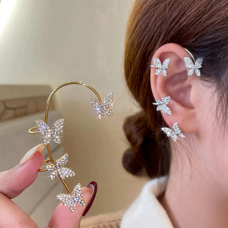 No-piercing Sparkly Butterfly Earring
