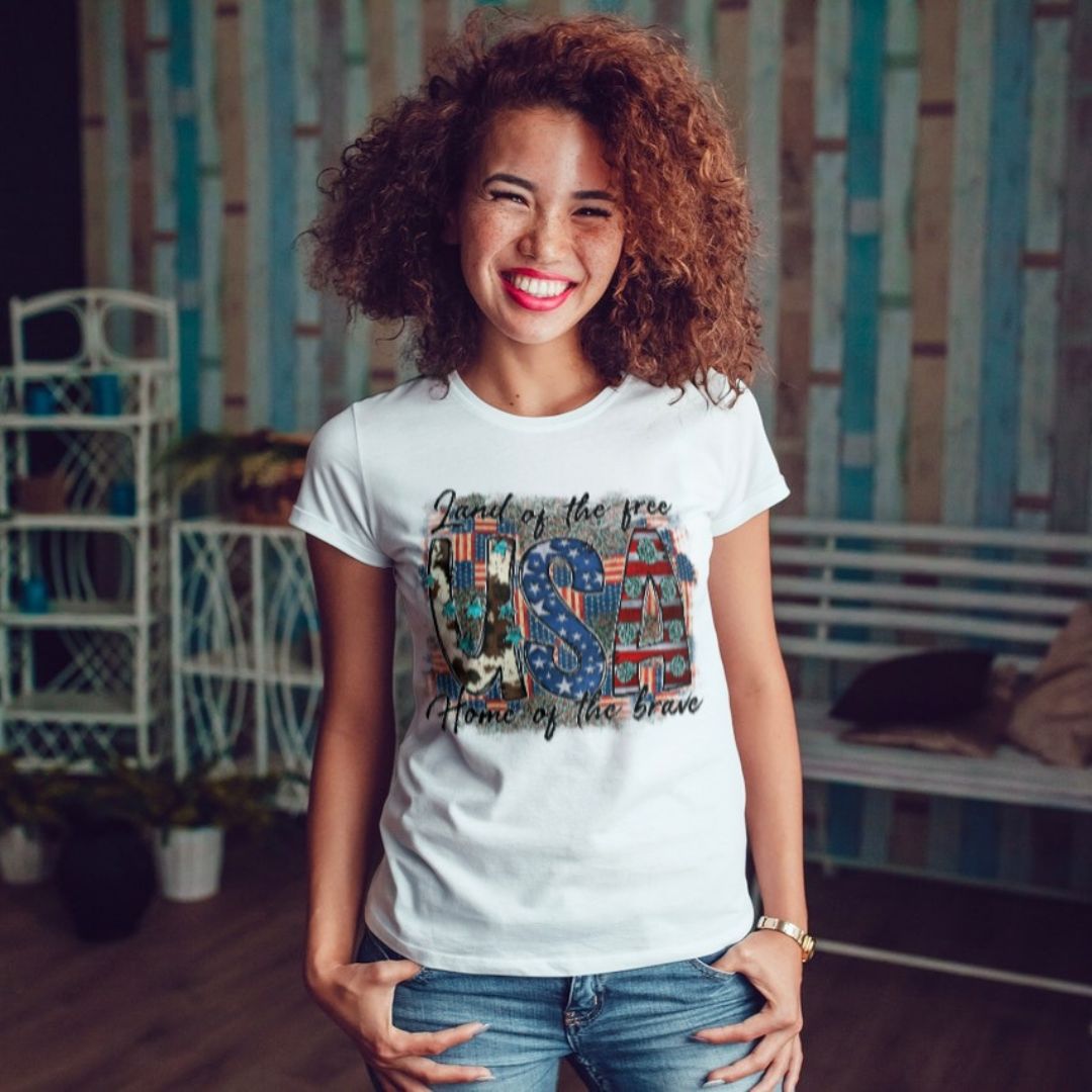 Land of The Free Unisex Short Sleeve T-Shirt