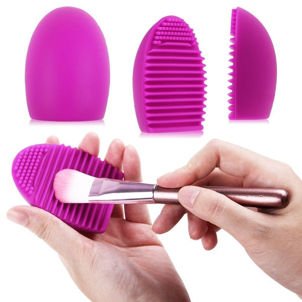 JAS : Silicone Brush Cleaning Egg : Assorted Colors